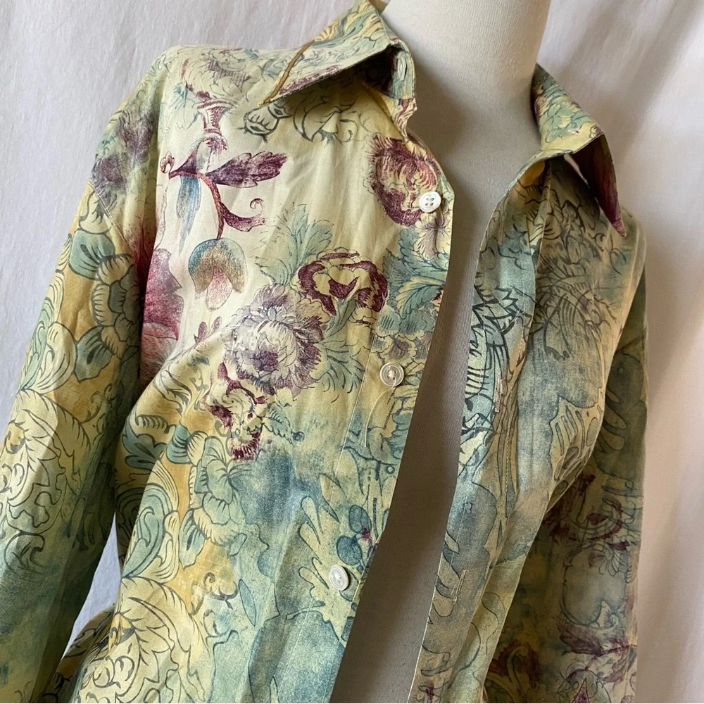 Indigo Palms Spring/Fall Button Down - Picture 4 of 8